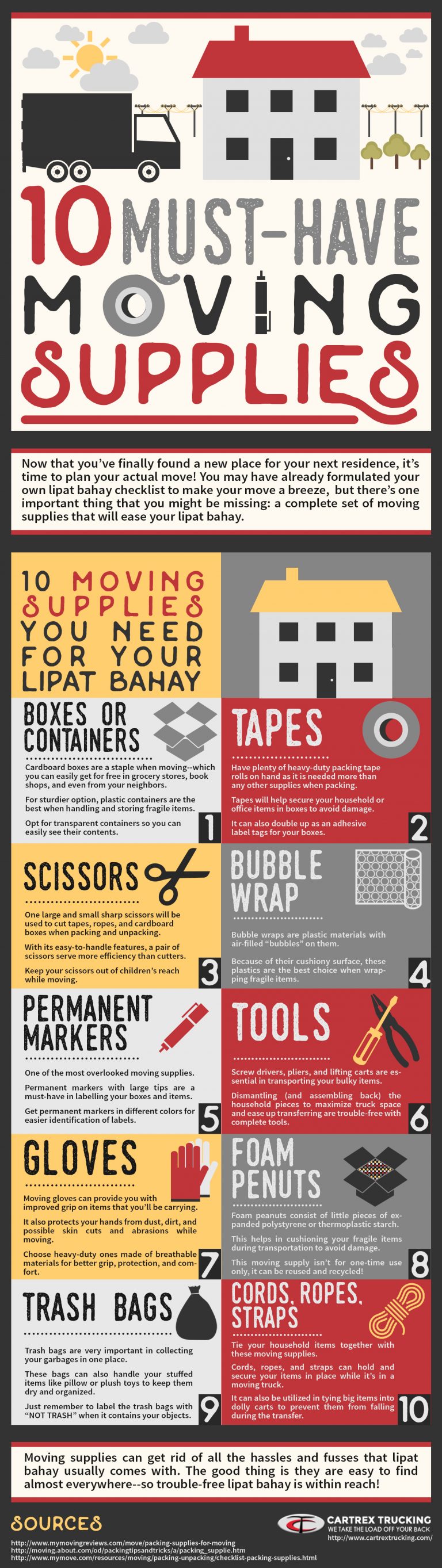 10 MustHave Moving Supplies Cartrex Trucking